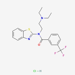 N-(benzo[d]thiazol-2-yl)-N-(2-(diethylamino)ethyl)-3-(trifluoromethyl)benzamide hydrochloride