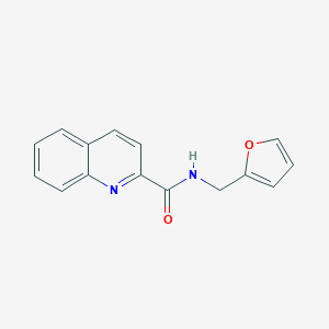 molecular formula C15H12N2O2 B300085 N-(furan-2-ylmethyl)quinoline-2-carboxamide 