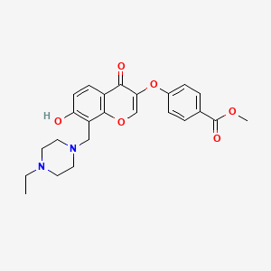 Methyl 4-[8-[(4-ethylpiperazin-1-yl)methyl]-7-hydroxy-4-oxochromen-3-yl]oxybenzoate