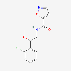 molecular formula C13H13ClN2O3 B3000859 N-(2-(2-氯苯基)-2-甲氧基乙基)异恶唑-5-甲酰胺 CAS No. 1705236-45-8