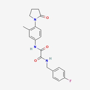 N1-(4-fluorobenzyl)-N2-(3-methyl-4-(2-oxopyrrolidin-1-yl)phenyl)oxalamide