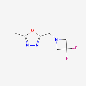 2-((3,3-Difluoroazetidin-1-yl)methyl)-5-methyl-1,3,4-oxadiazole
