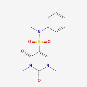 N,1,3-trimethyl-2,4-dioxo-N-phenyl-1,2,3,4-tetrahydropyrimidine-5-sulfonamide