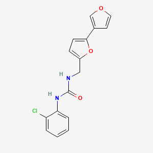 molecular formula C16H13ClN2O3 B3000895 1-([2,3'-Bifuran]-5-ylmethyl)-3-(2-chlorophenyl)urea CAS No. 2194907-47-4
