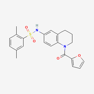 N-[1-(furan-2-carbonyl)-3,4-dihydro-2H-quinolin-6-yl]-2,5-dimethylbenzenesulfonamide