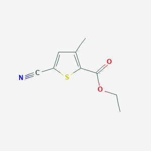 molecular formula C9H9NO2S B3000910 Ethyl 5-cyano-3-methylthiophene-2-carboxylate CAS No. 1034981-21-9