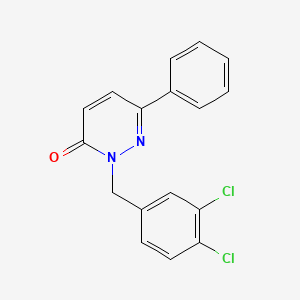 molecular formula C17H12Cl2N2O B3000916 2-(3,4-dichlorobenzyl)-6-phenylpyridazin-3(2H)-one CAS No. 922880-57-7
