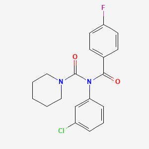 N-(3-chlorophenyl)-N-(4-fluorobenzoyl)piperidine-1-carboxamide