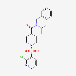 N-benzyl-1-(2-chloropyridin-3-yl)sulfonyl-N-propan-2-ylpiperidine-4-carboxamide