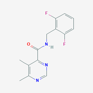 N-[(2,6-Difluorophenyl)methyl]-5,6-dimethylpyrimidine-4-carboxamide