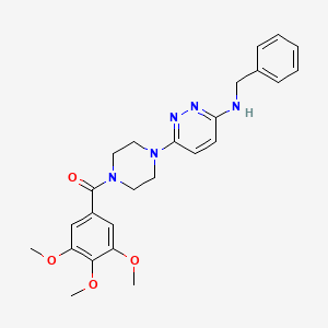 (4-(6-(Benzylamino)pyridazin-3-yl)piperazin-1-yl)(3,4,5-trimethoxyphenyl)methanone
