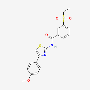 3-(ethylsulfonyl)-N-(4-(4-methoxyphenyl)thiazol-2-yl)benzamide