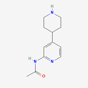 N-(4-(Piperidin-4-yl)pyridin-2-yl)acetamide