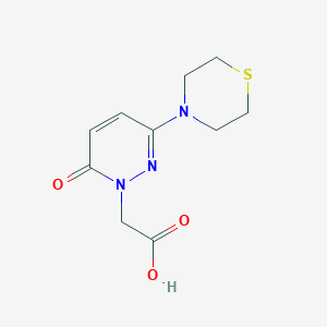 2-(6-oxo-3-thiomorpholinopyridazin-1(6H)-yl)acetic acid