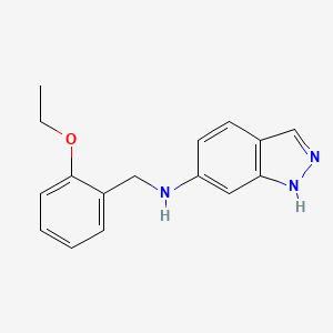 molecular formula C16H17N3O B3001033 N-[(2-ethoxyphenyl)methyl]-2H-indazol-6-amine CAS No. 415969-99-2