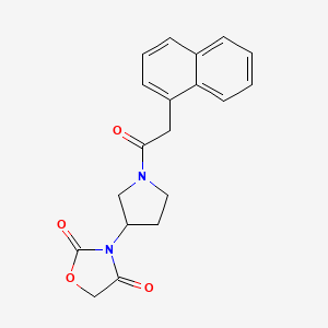 3-(1-(2-(Naphthalen-1-yl)acetyl)pyrrolidin-3-yl)oxazolidine-2,4-dione