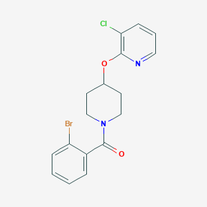 (2-Bromophenyl)(4-((3-chloropyridin-2-yl)oxy)piperidin-1-yl)methanone