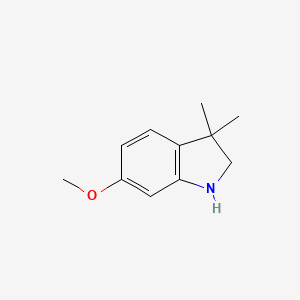 molecular formula C11H15NO B3001062 6-甲氧基-3,3-二甲基吲哚 CAS No. 1158752-37-4
