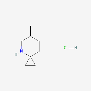 molecular formula C8H16ClN B3001065 6-Methyl-4-azaspiro[2.5]octane;hydrochloride CAS No. 2344679-39-4
