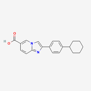 2-(4-Cyclohexylphenyl)imidazo[1,2-a]pyridine-6-carboxylic acid