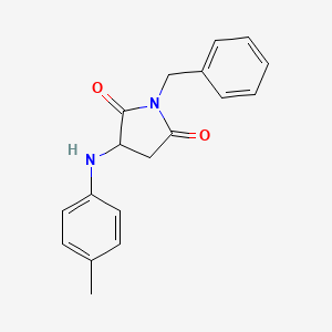 1-Benzyl-3-(p-tolylamino)pyrrolidine-2,5-dione