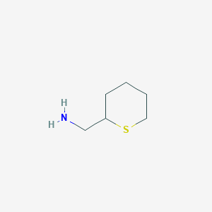 molecular formula C6H13NS B3001111 硫杂环-2-基甲胺 CAS No. 933688-73-4