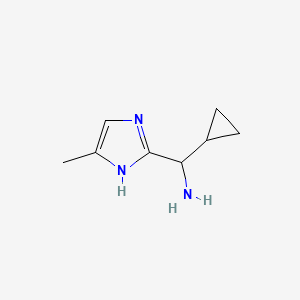 molecular formula C8H13N3 B3001122 Cyclopropyl-(5-methyl-1H-imidazol-2-yl)methanamine CAS No. 1936208-80-8
