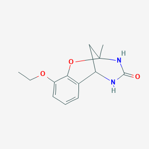 molecular formula C13H16N2O3 B3001127 10-ethoxy-2-methyl-2,3,5,6-tetrahydro-4H-2,6-methano-1,3,5-benzoxadiazocin-4-one CAS No. 702667-77-4