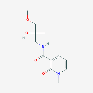 molecular formula C12H18N2O4 B3001130 N-(2-hydroxy-3-methoxy-2-methylpropyl)-1-methyl-2-oxo-1,2-dihydropyridine-3-carboxamide CAS No. 1334369-11-7