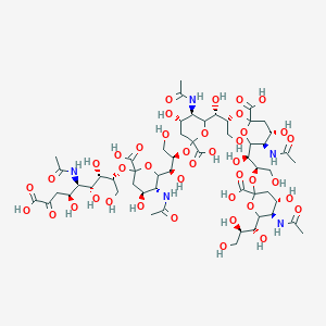 molecular formula C55H87N5O41 B3001131 N-乙酰神经氨酸五聚体 α(2-8) CAS No. 110935-75-6