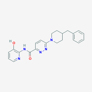 molecular formula C22H23N5O2 B3001180 6-(4-benzylpiperidin-1-yl)-N-(3-hydroxypyridin-2-yl)pyridazine-3-carboxamide CAS No. 1396791-18-6