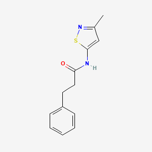 molecular formula C13H14N2OS B3001186 N-(3-methylisothiazol-5-yl)-3-phenylpropanamide CAS No. 1207046-02-3