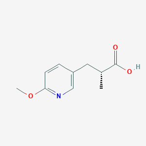 molecular formula C10H13NO3 B3001191 (2R)-3-(6-Methoxypyridin-3-yl)-2-methylpropanoic acid CAS No. 2248199-55-3
