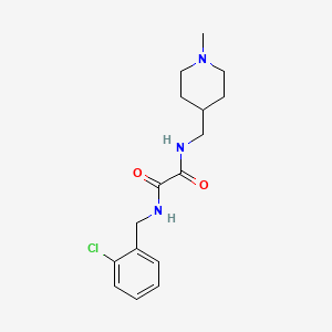 molecular formula C16H22ClN3O2 B3001207 N1-(2-chlorobenzyl)-N2-((1-methylpiperidin-4-yl)methyl)oxalamide CAS No. 953198-32-8