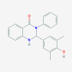 molecular formula C22H20N2O2 B300123 2-(4-hydroxy-3,5-dimethylphenyl)-3-phenyl-2,3-dihydro-4(1H)-quinazolinone 