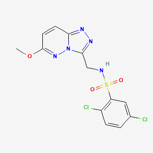 molecular formula C13H11Cl2N5O3S B3001241 2,5-dichloro-N-((6-methoxy-[1,2,4]triazolo[4,3-b]pyridazin-3-yl)methyl)benzenesulfonamide CAS No. 2319841-94-4