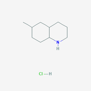 6-Methyl-1,2,3,4,4a,5,6,7,8,8a-decahydroquinoline;hydrochloride