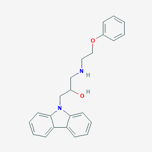 molecular formula C23H24N2O2 B300126 1-Carbazol-9-yl-3-(2-phenoxy-ethylamino)-propan-2-ol 