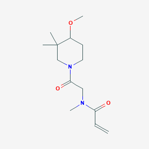 N-[2-(4-Methoxy-3,3-dimethylpiperidin-1-yl)-2-oxoethyl]-N-methylprop-2-enamide