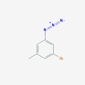 molecular formula C7H6BrN3 B3001270 1-Azido-3-bromo-5-methylbenzene CAS No. 1699537-10-4