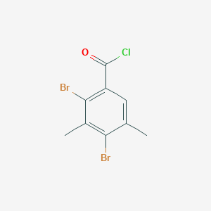 molecular formula C9H7Br2ClO B3001272 2,4-Dibromo-3,5-dimethylbenzoyl chloride CAS No. 2490430-32-3