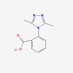 molecular formula C11H11N3O2 B3001273 2-(3,5-dimethyl-4H-1,2,4-triazol-4-yl)benzoic acid CAS No. 25380-38-5