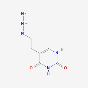 molecular formula C6H7N5O2 B3001294 5-(2-叠氮乙基)嘧啶-2,4(1H,3H)-二酮 CAS No. 221170-22-5