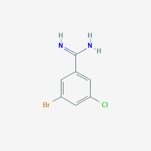 B3001297 3-Bromo-5-chlorobenzenecarboximidamide CAS No. 1379299-72-5