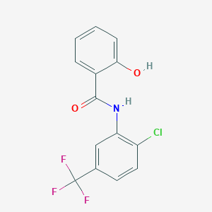molecular formula C14H9ClF3NO2 B300132 N-[2-Chloro-5-(trifluoromethyl)phenyl]-2-hydroxybenzamide CAS No. 5683-92-1
