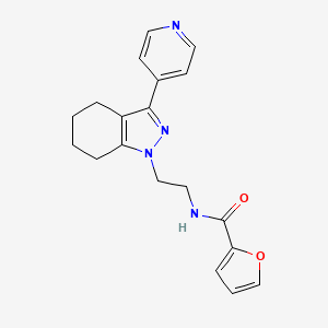 B3001399 N-(2-(3-(pyridin-4-yl)-4,5,6,7-tetrahydro-1H-indazol-1-yl)ethyl)furan-2-carboxamide CAS No. 1797293-47-0
