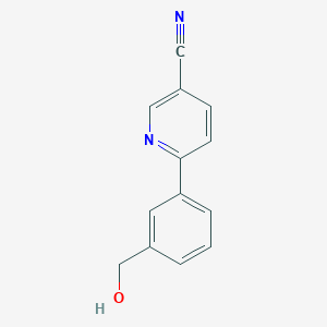 molecular formula C13H10N2O B3001478 6-(3-(Hydroxymethyl)phenyl)nicotinonitrile CAS No. 1349708-67-3