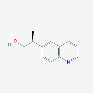 molecular formula C12H13NO B3001496 (2S)-2-Quinolin-6-ylpropan-1-ol CAS No. 2248201-25-2