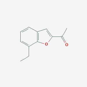 molecular formula C12H12O2 B030015 2-乙酰基-7-乙基苯并呋喃 CAS No. 59664-03-8