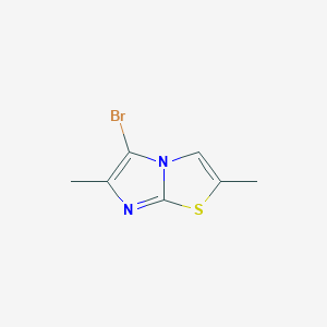 molecular formula C7H7BrN2S B3001500 5-Bromo-2,6-dimethylimidazo[2,1-b][1,3]thiazole CAS No. 2551117-59-8